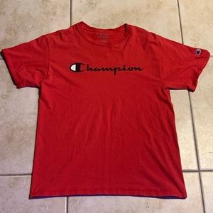 Red Champion Short Sleeve Shirt (Medium)